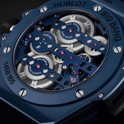 Hublot Big Bang MECA-10 Ceramic Blue 45mm Men's Chronograph