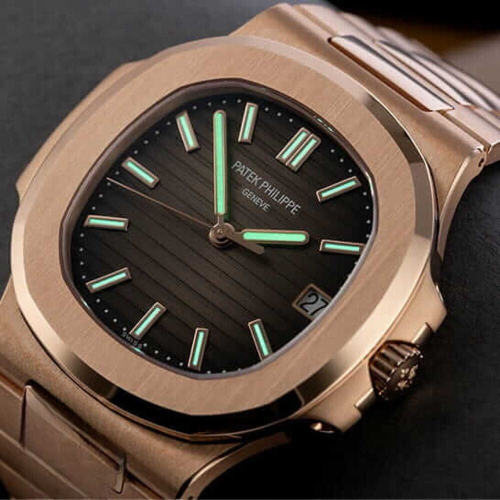 Patek Philippe Nautilus Chronograph 5980/1R-001 Rose Gold Black Dial