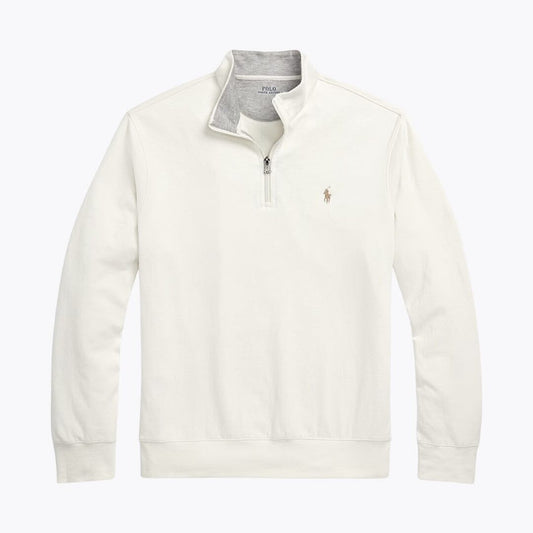 Ralph Lauren Luxury Jersey Quarter-Zip Pullover