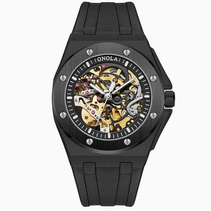 Poedagar Skeleton Oak Watch