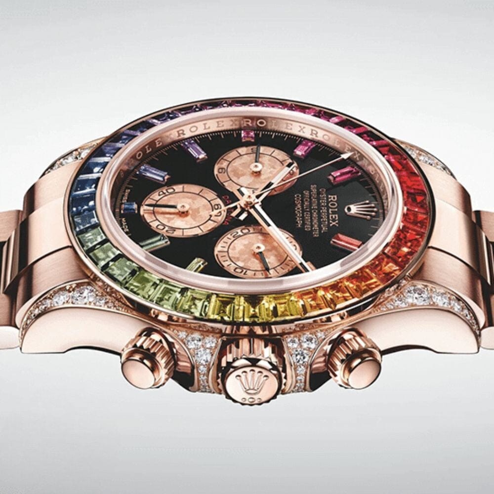 Rolex Cosmograph Daytona 116595 RBOW-0001 - Rainbow Rose Gold Luxury Watch