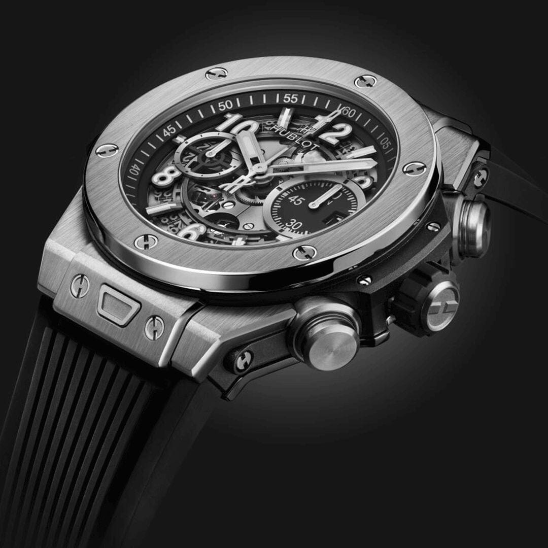 Hublot Big Bang Unico Silver Black 44mm Men's Chronograph