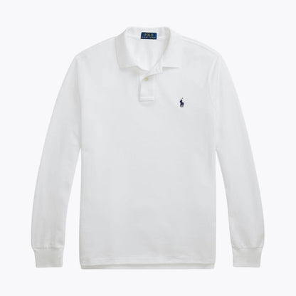 Ralph Lauren Long-Sleeve Mesh Cotton Polo Shirt