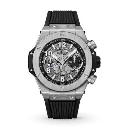 Hublot Big Bang Unico Silver Black 44mm Men's Chronograph