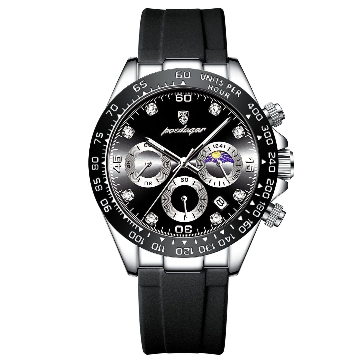Poedagar Chronograph With Date Display