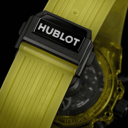 Hublot Big Bang Unico Black Yellow Sapphire 42mm Men's Chronograph
