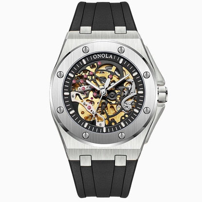 Poedagar Skeleton Oak Watch