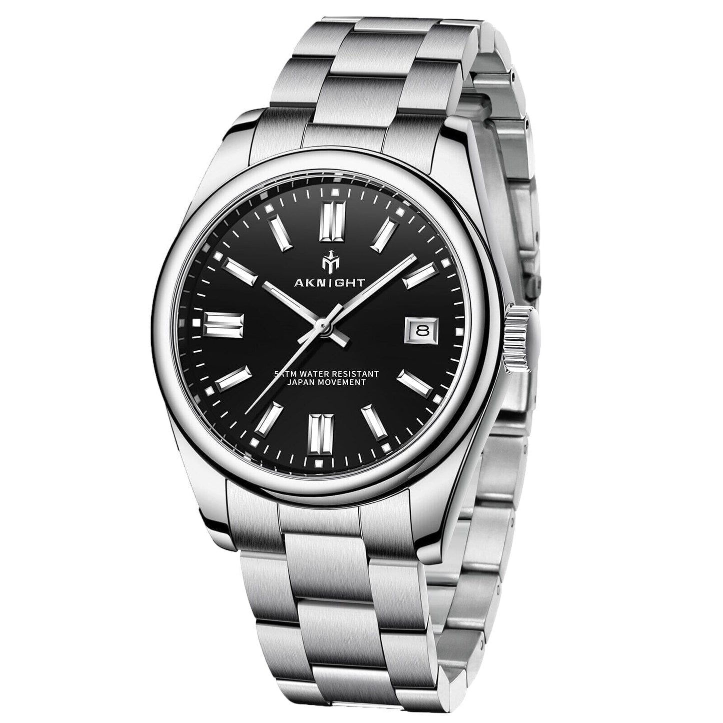 Poedagar Aknight 2113 Men's Quartz Watch - Stainless Steel 39mm