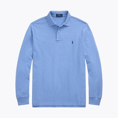 Ralph Lauren Long-Sleeve Mesh Cotton Polo Shirt