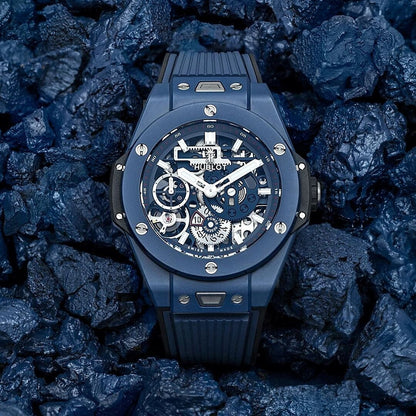 Hublot Big Bang MECA-10 Ceramic Blue 45mm Men's Chronograph
