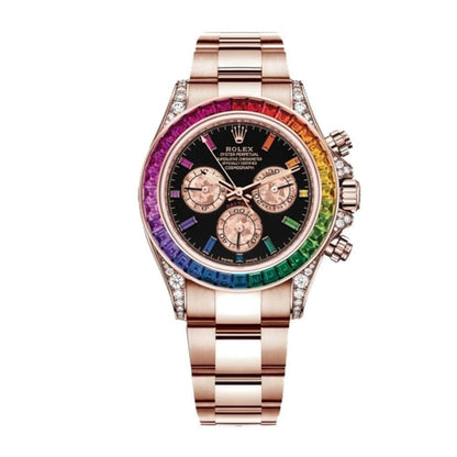 Rolex Cosmograph Daytona 116595 RBOW-0001 - Rainbow Rose Gold Luxury Watch