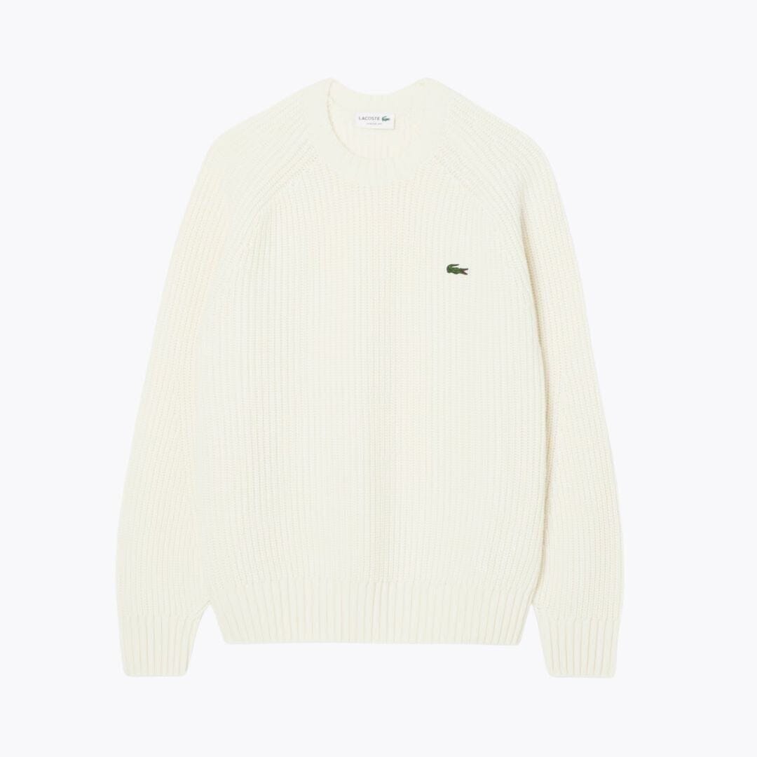 Lacoste Thick Combed Wool Crew Neck Sweater