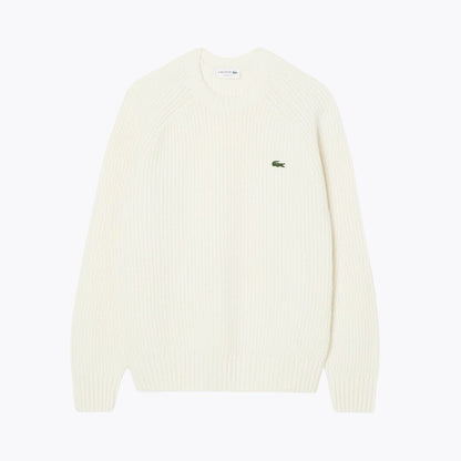 Lacoste Thick Combed Wool Crew Neck Sweater