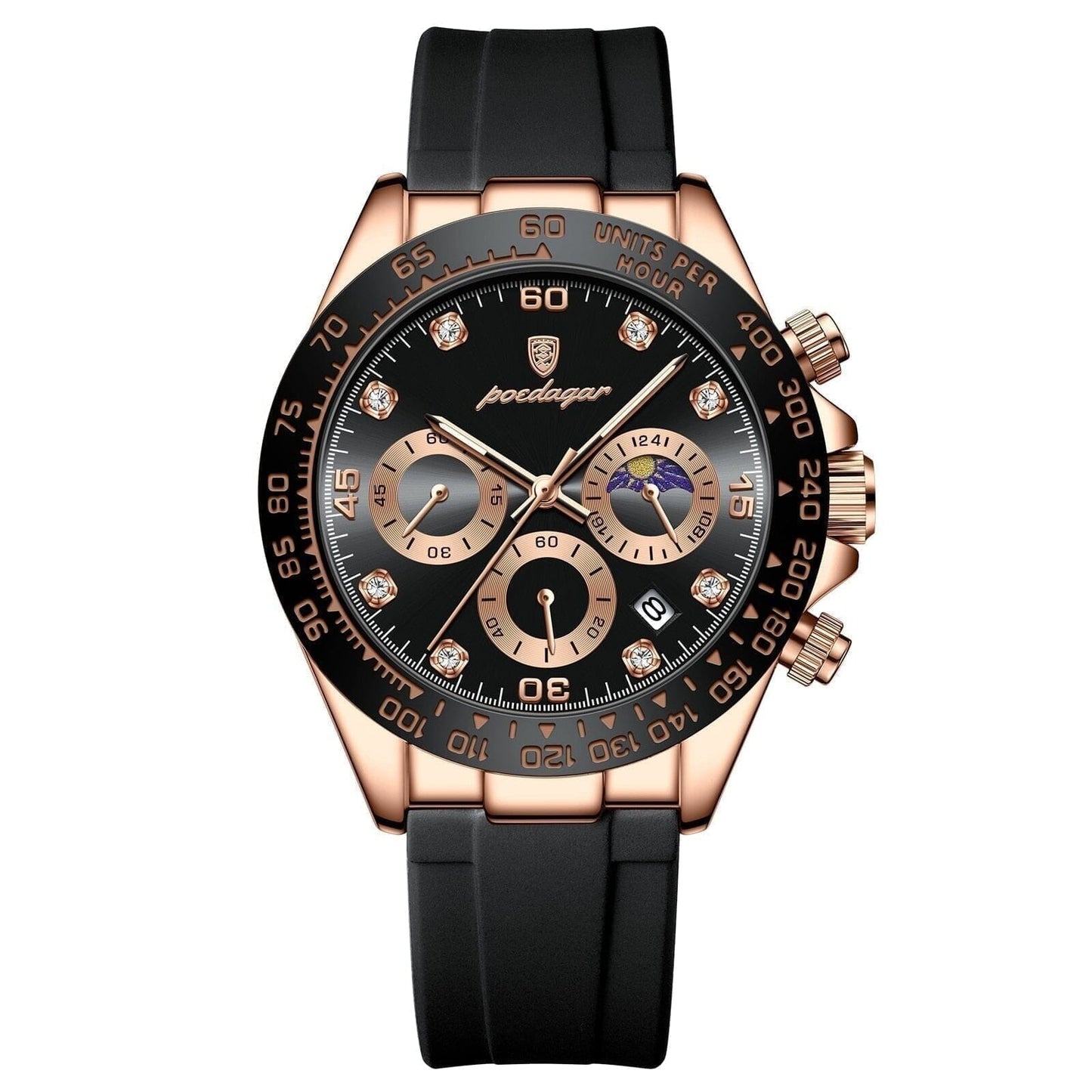 Poedagar Chronograph With Date Display